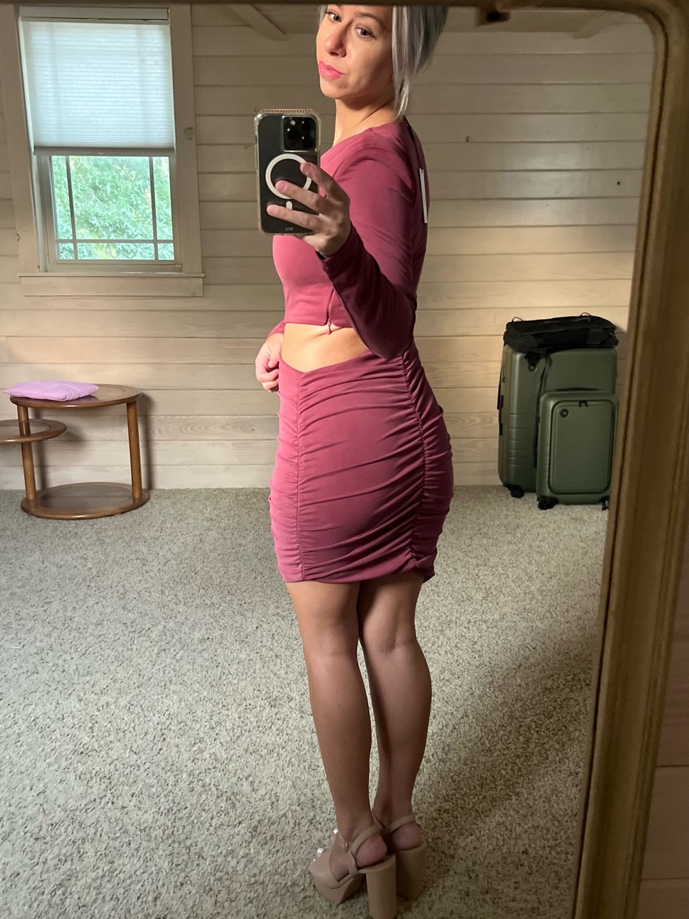 Bardot Rosa Ruched Mini Dress - Picture 6 of 6